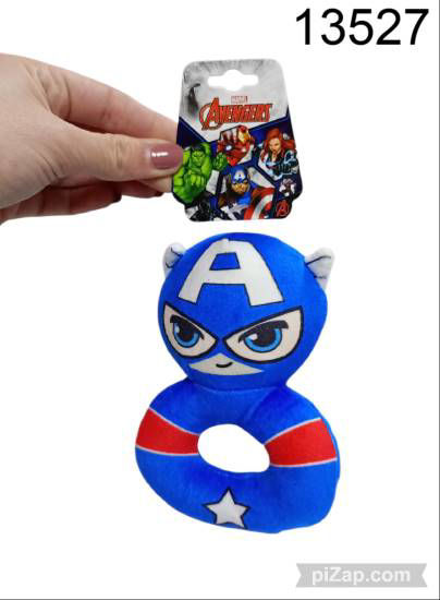 Imagen de SONAJERO CON AGARRE CAPITAN AMERICA 1.26